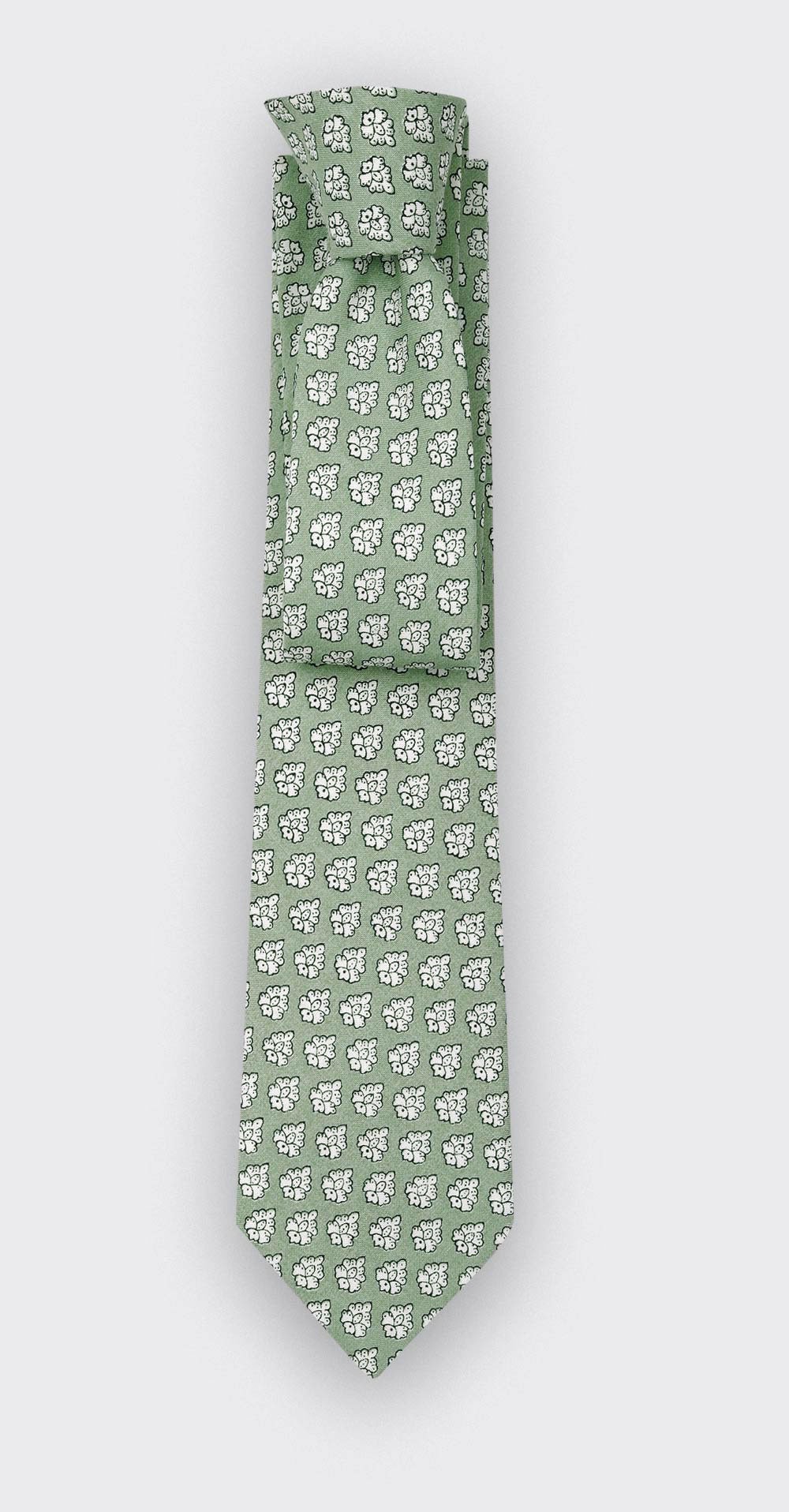 Pale Green Provence Tie - handmade by Cinabre Paris