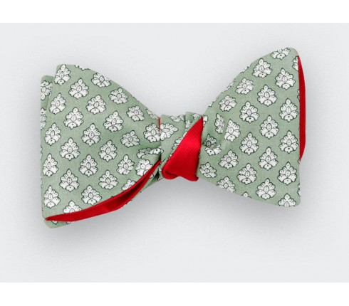 Pale Green Provence Bow Tie - Handmade by Cinabre Paris