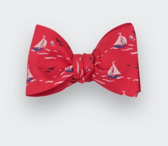 Sailing Boats Bow tie - Handmade by Cinabre Paris