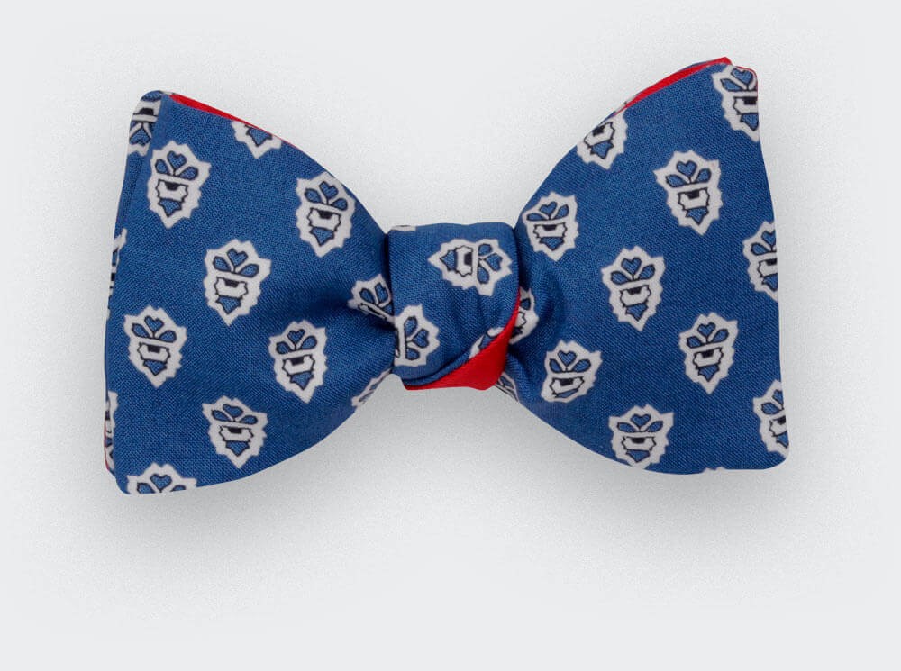 Blue Mistral Bow Tie - Handmade by Cinabre Paris