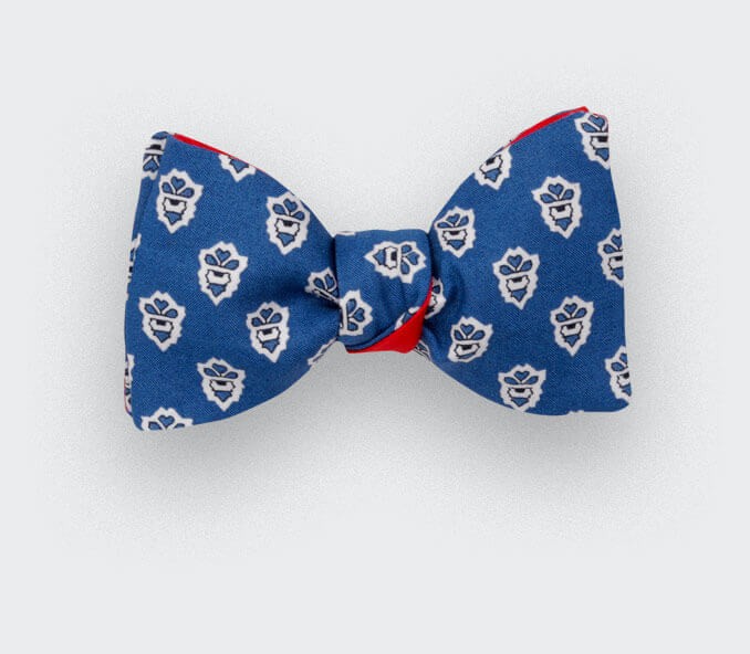 Blue Mistral Bow Tie - Handmade by Cinabre Paris