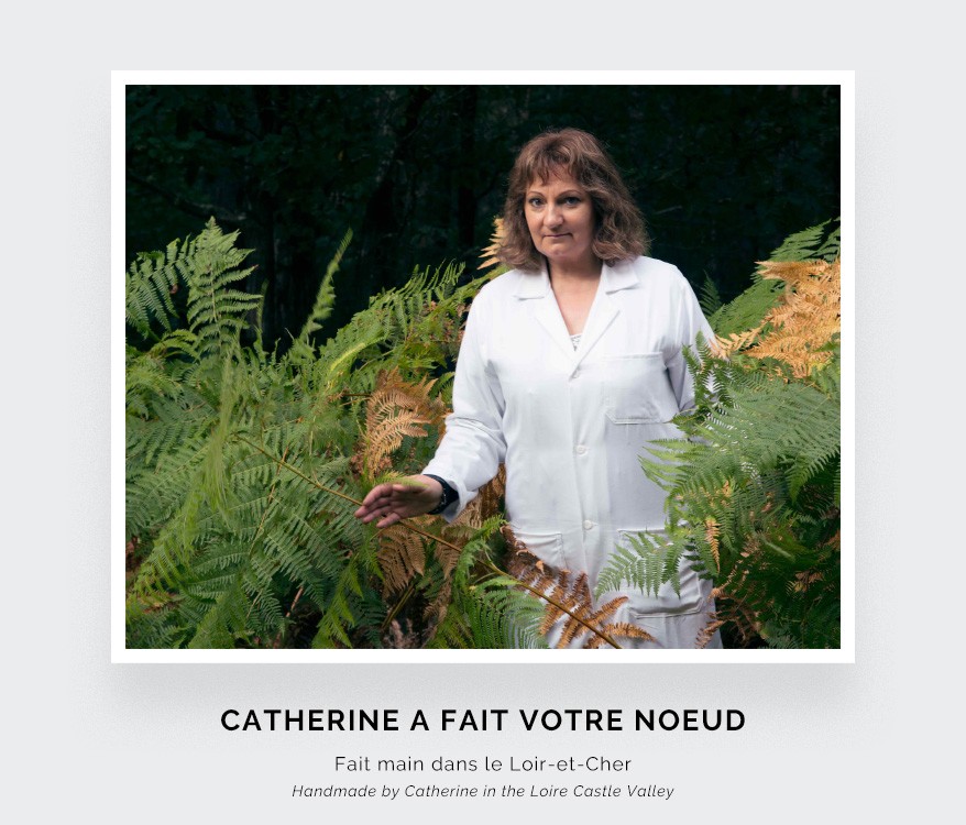 &quot;Catherine a fait votre noeud&quot; - Fait main en France par Cinabre Paris