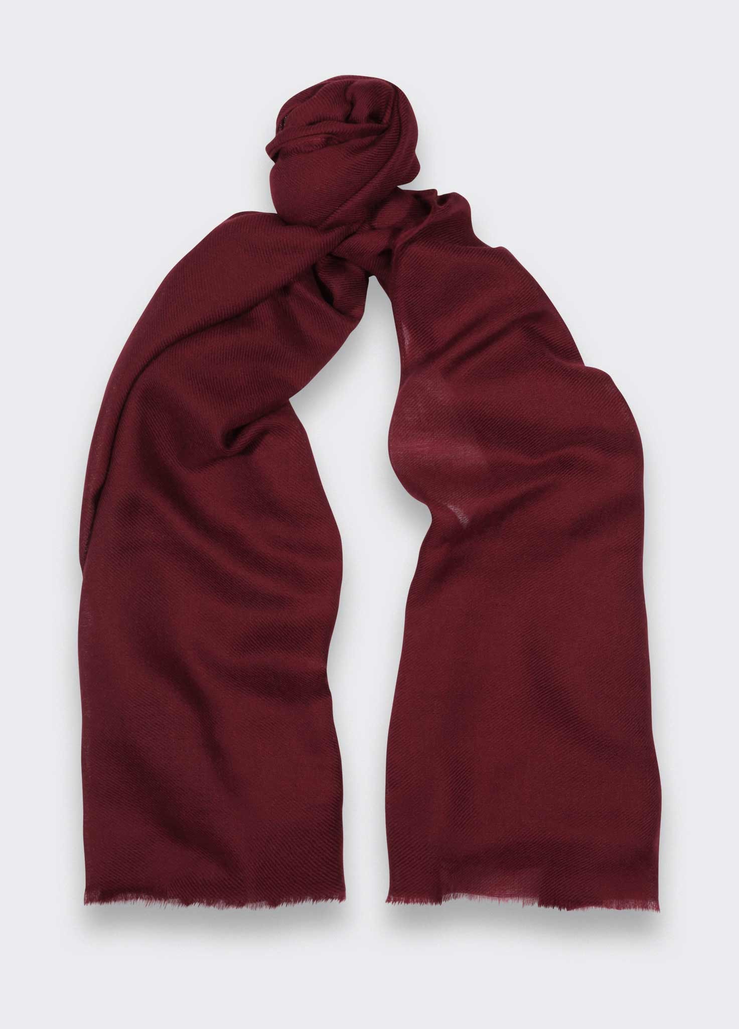 Foulard cachemire Bordeaux - Cinabre Paris -