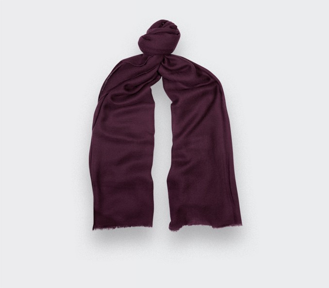 Foulard cachemire Violet - Cinabre Paris -