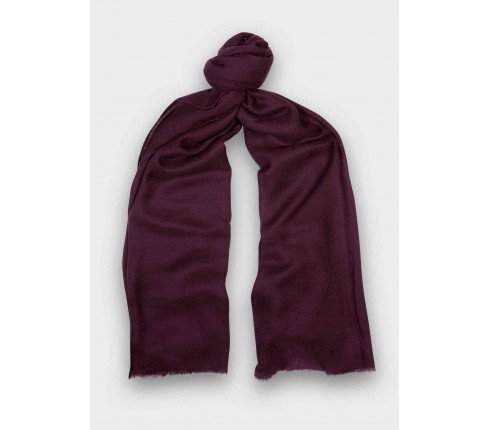 Purple cashmere scarf - Cinabre Paris -