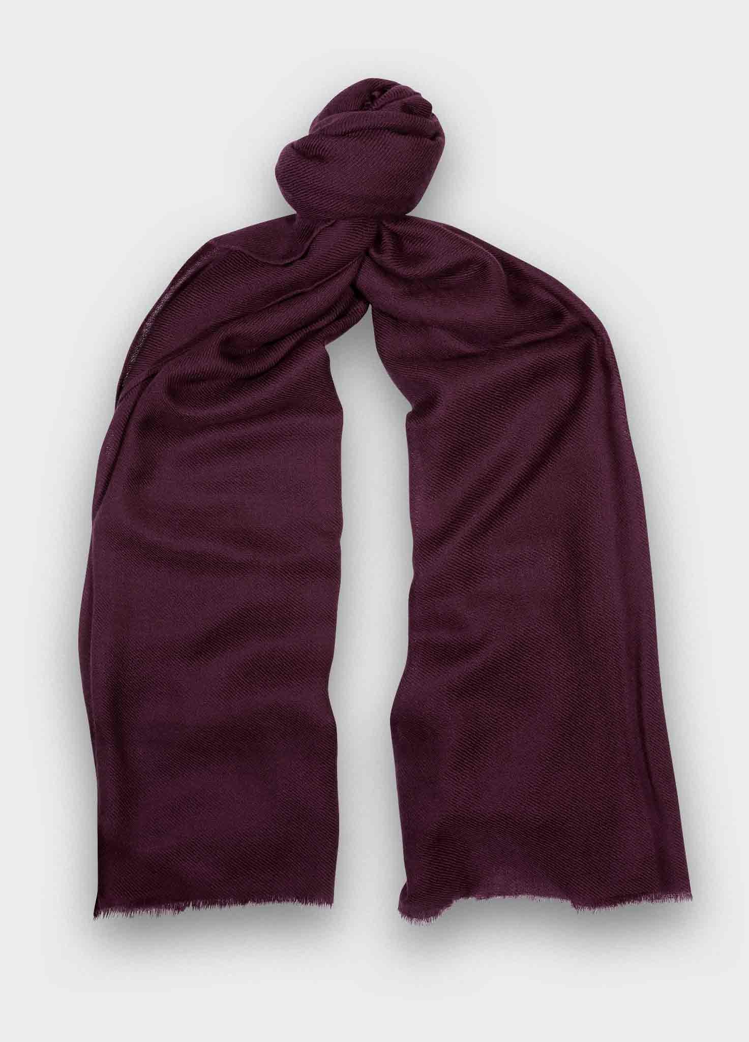 Purple cashmere scarf - Cinabre Paris -