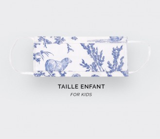 Toile de Jouy face mask for...