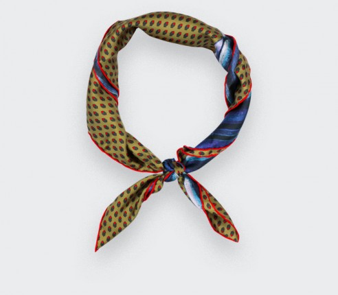 Mustard Grand Pan Bandana - Made in France - Cinabre Paris