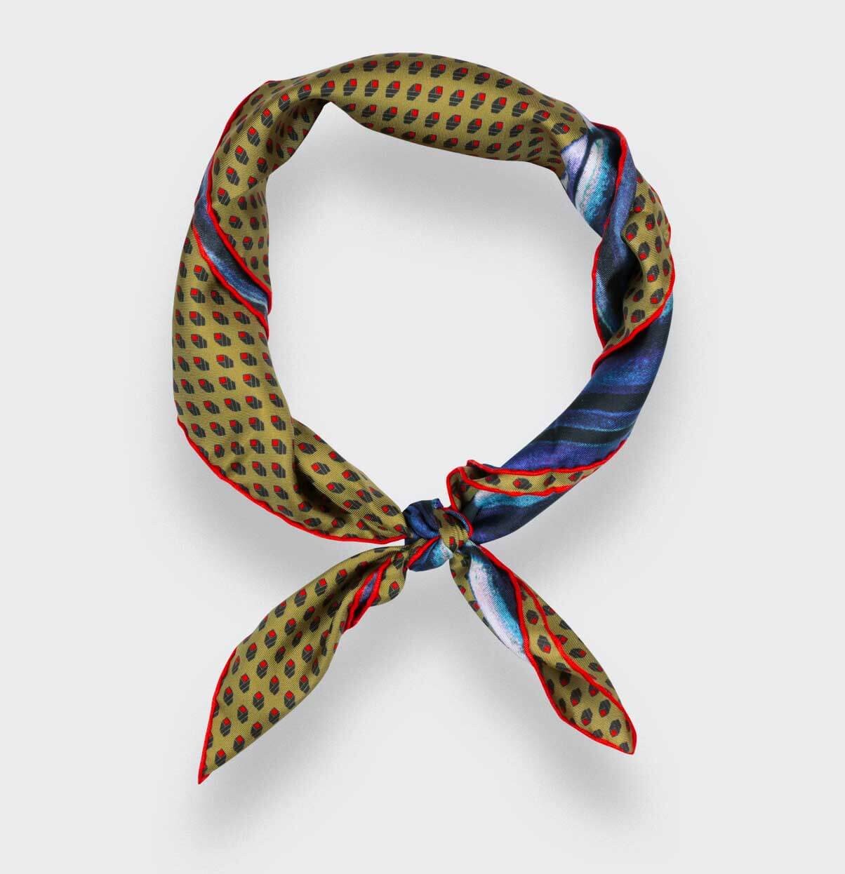 Mustard Grand Pan Bandana - Made in France - Cinabre Paris