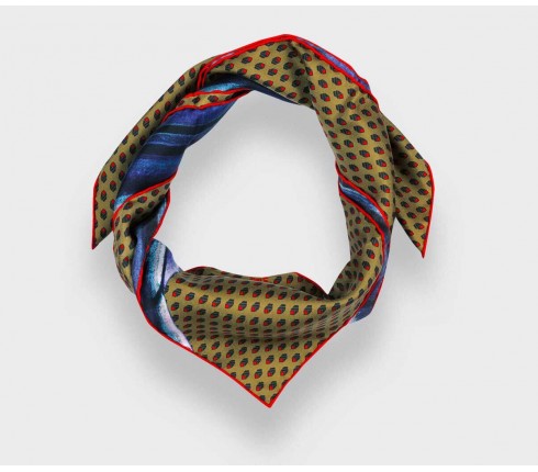 Mustard Grand Pan Bandana - Made in France - Cinabre Paris