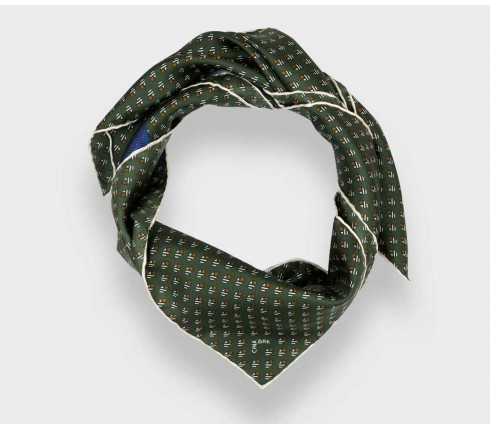 Khaki Grand Pan Bandana - Made in France - Cinabre Paris