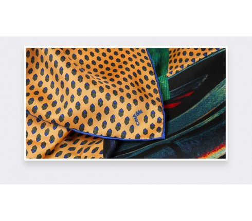 Yellow Grand Pan Bandana - Made in France - Cinabre Paris