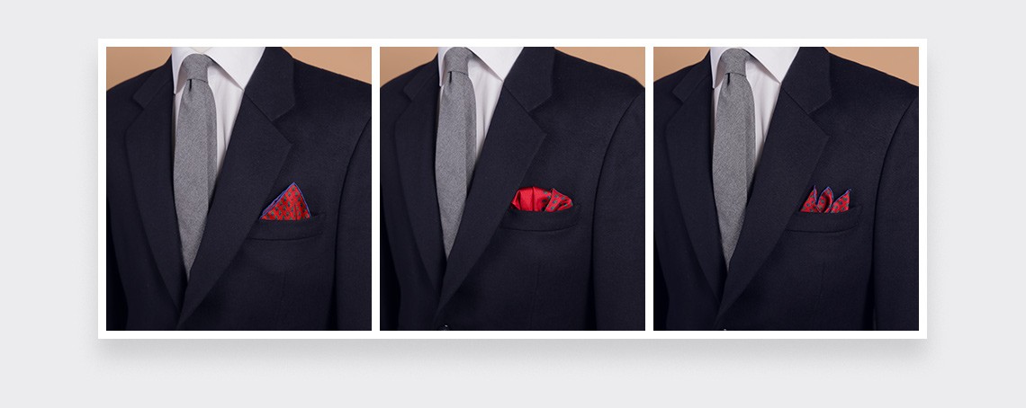 Red Grand Pan Pocket Square- Cinabre Paris