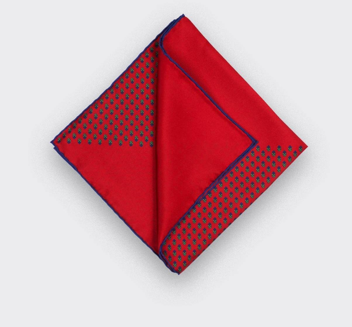 Red Grand Pan Pocket Square- Cinabre Paris