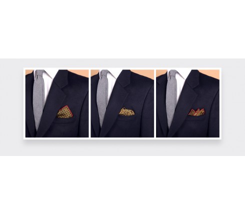 Mustard Grand Pan Pocket Square - Cinabre Paris