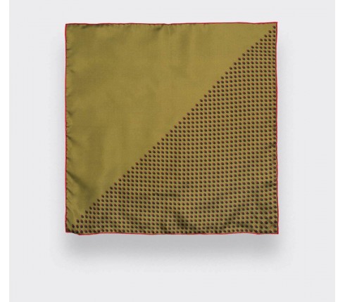 Mustard Grand Pan Pocket Square - Cinabre Paris