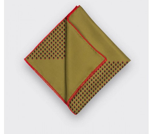 Mustard Grand Pan Pocket Square - Cinabre Paris