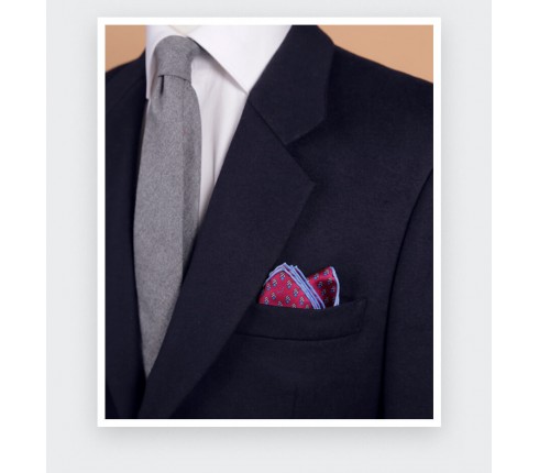 Fuchsia Grand Pan Pocket Square - Cinabre Paris