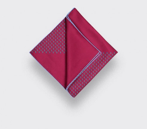 Fuchsia Grand Pan Pocket Square - Cinabre Paris