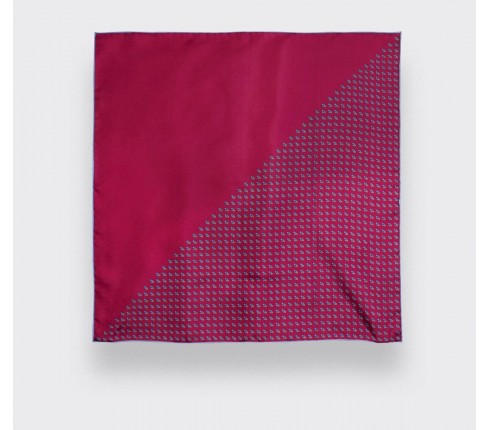 Fuchsia Grand Pan Pocket Square - Cinabre Paris