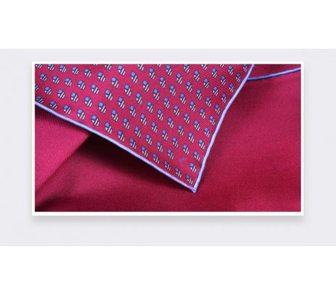 Fuchsia Grand Pan Pocket Square - Cinabre Paris