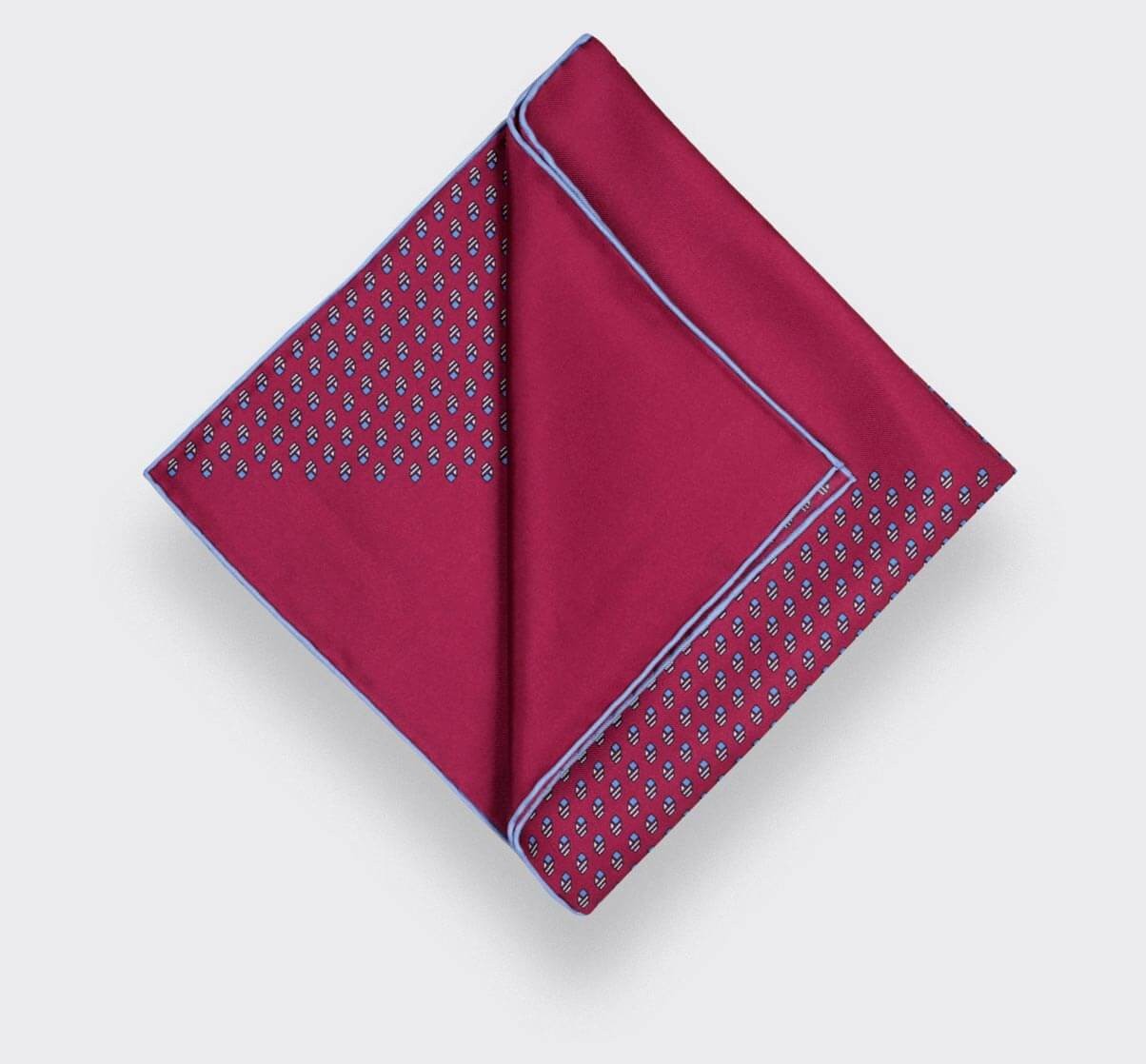 Fuchsia Grand Pan Pocket Square - Cinabre Paris