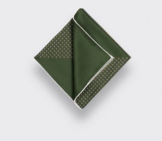 Khaki Grand Pan Pocket Square - Cinabre Paris