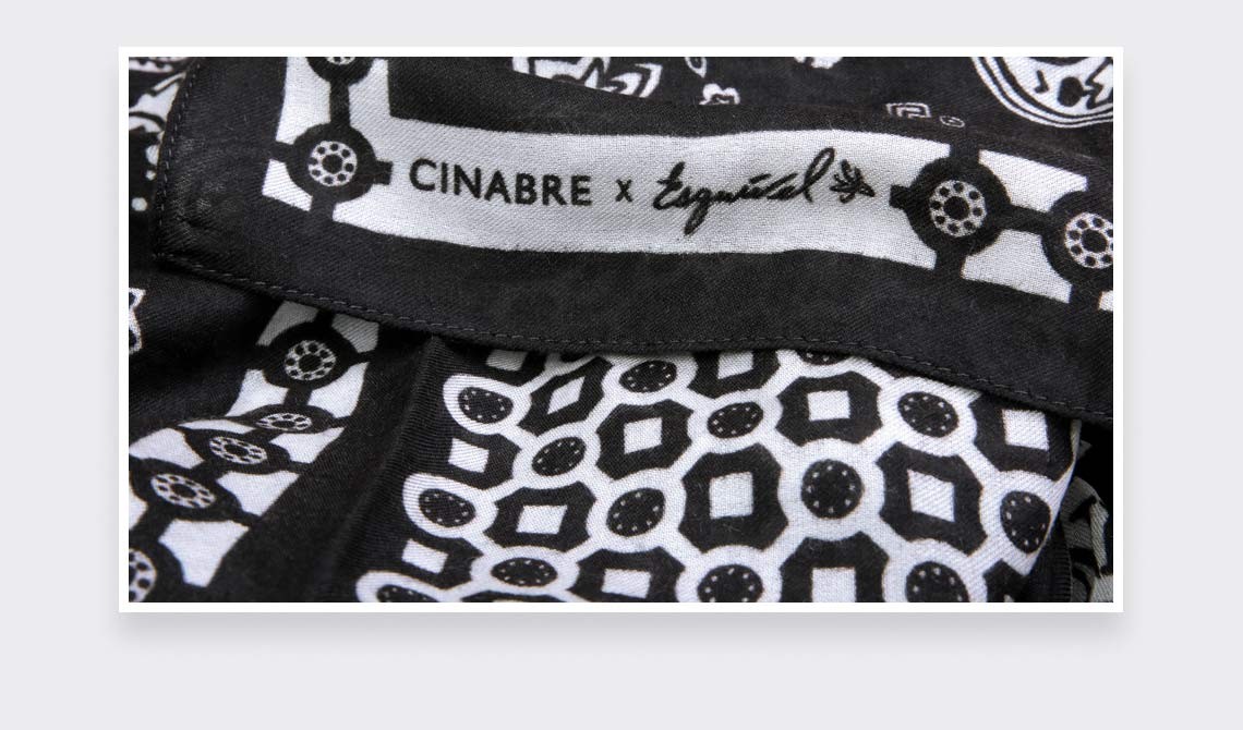 Scarf Paris x Los Angeles black and white