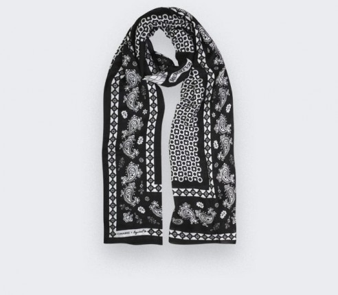 Scarf Paris x Los Angeles black and white