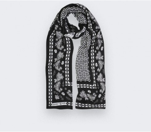 Scarf Paris x Los Angeles black and white