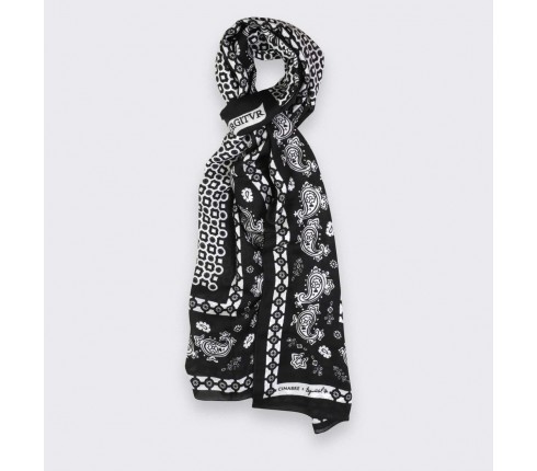 Scarf Paris x Los Angeles black and white