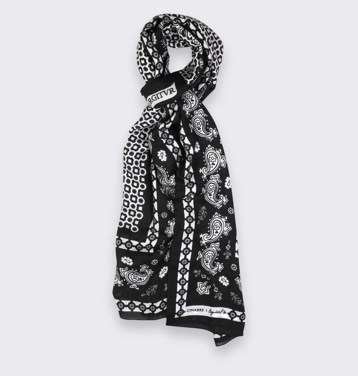 Scarf Paris x Los Angeles black and white