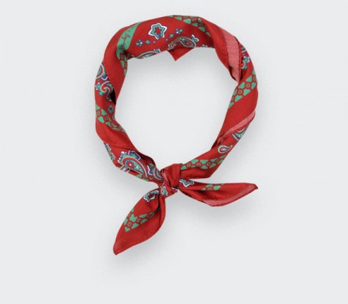 Paris x Los Angeles Red Bandana - Cinabre Paris x Esquivel