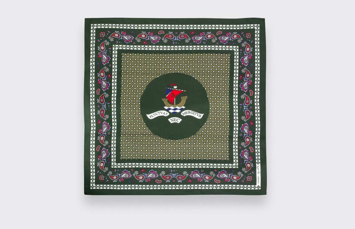 Khaki Paris x Los Angeles Bandana - Cinabre Paris x Esquivel