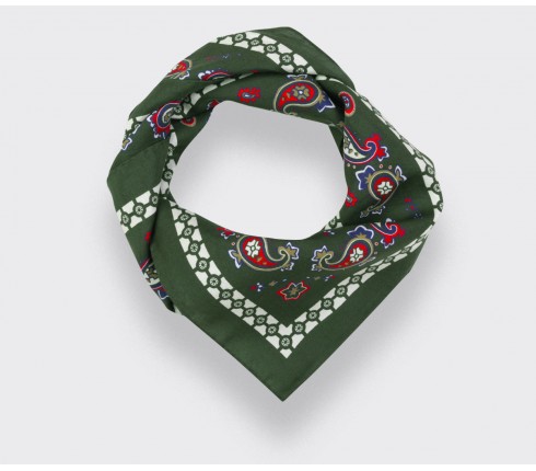 Khaki Paris x Los Angeles Bandana - Cinabre Paris x Esquivel