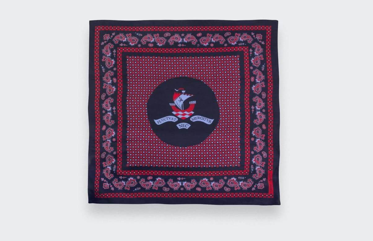 Navy Bandana Paris x Los Angeles - Cinabre Paris x Esquivel