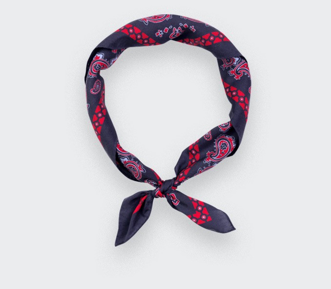 Navy Bandana Paris x Los Angeles - Cinabre Paris x Esquivel