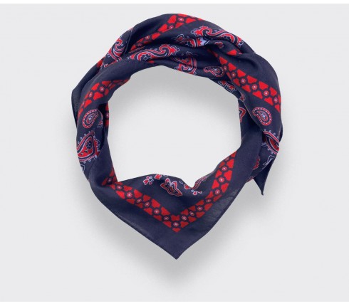 Navy Bandana Paris x Los Angeles - Cinabre Paris x Esquivel