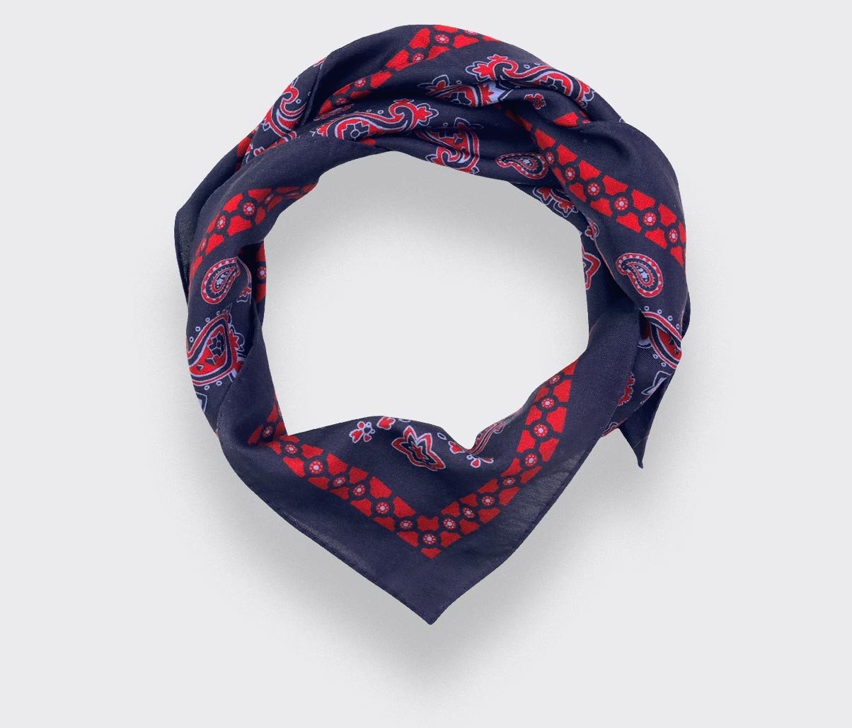 Navy Bandana Paris x Los Angeles - Cinabre Paris x Esquivel