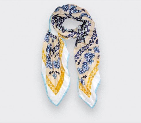 Foulard Paris x Los Angeles Crème