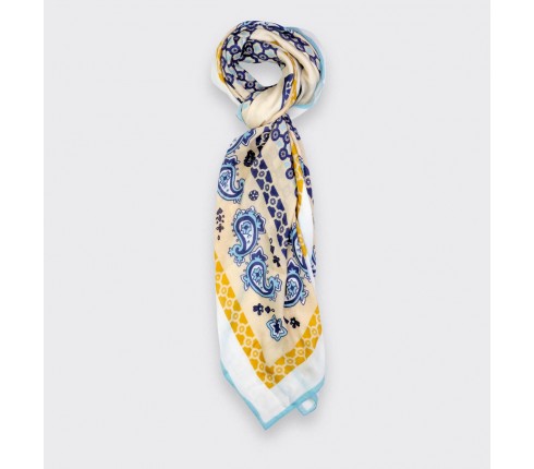 Foulard Paris x Los Angeles Crème