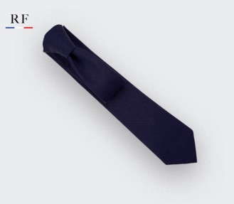 Navy blue Griffé Tie - wool - Cinabre Paris