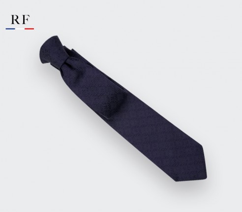 Navy blue Dots Cane tie - silk - Cinabre Paris