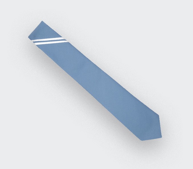 Sky Single Stripe Tie - Cinabre Paris