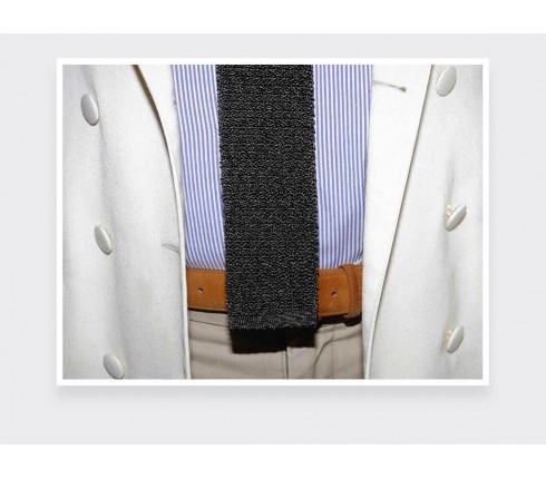 Grey Anthracite Knitted Tie - Cinabre Paris