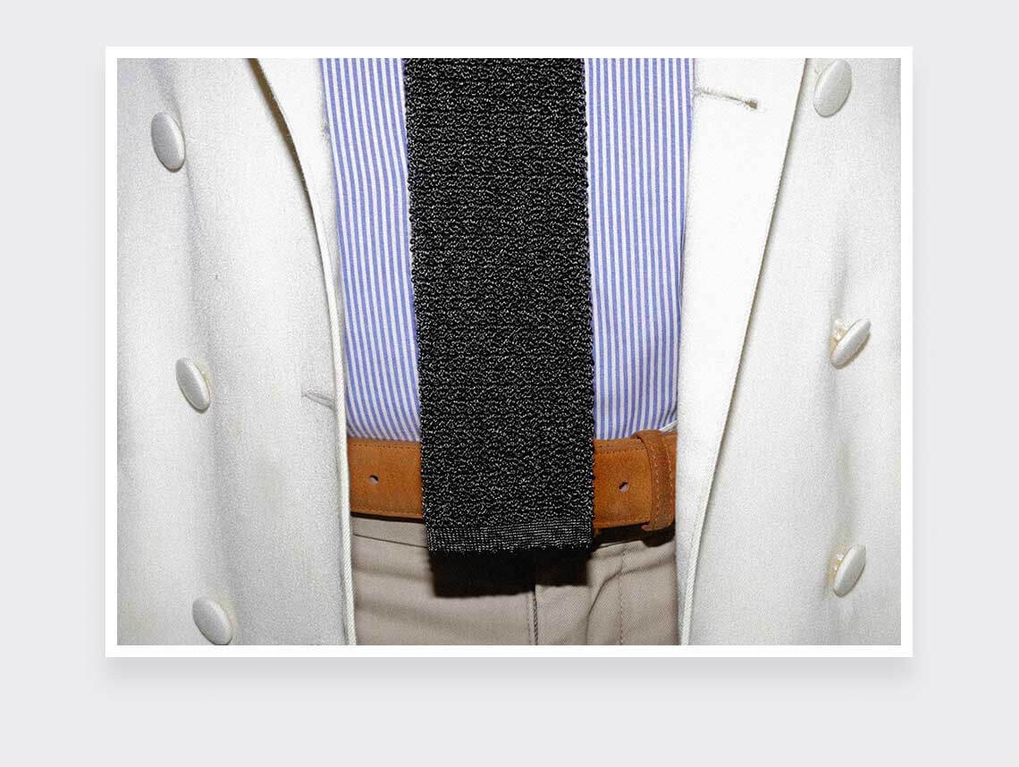 Grey Anthracite Knitted Tie - Cinabre Paris