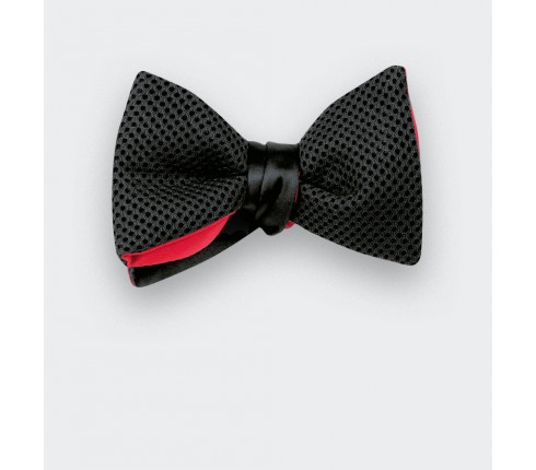 Black airtex Bow Tie - Cinabre Paris