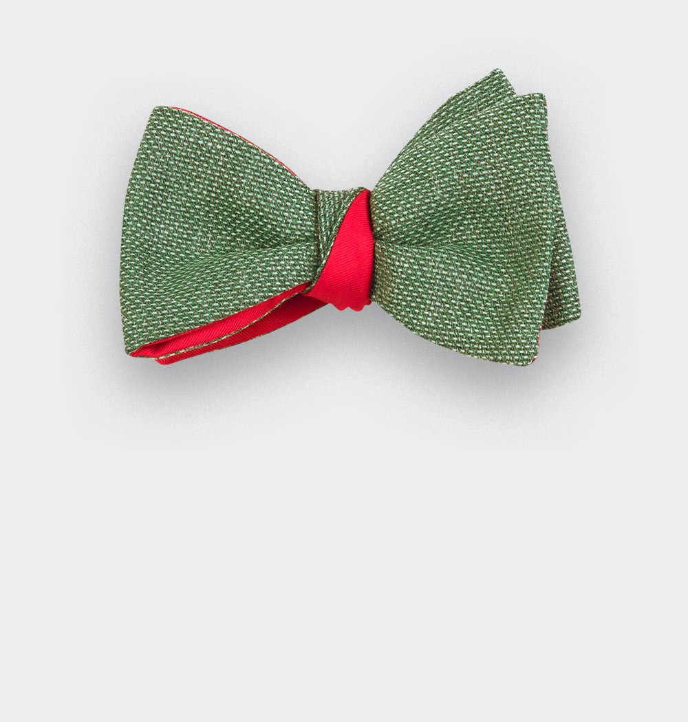 Noeud Papillon Enfant Maille Vert - laine - cinabre paris