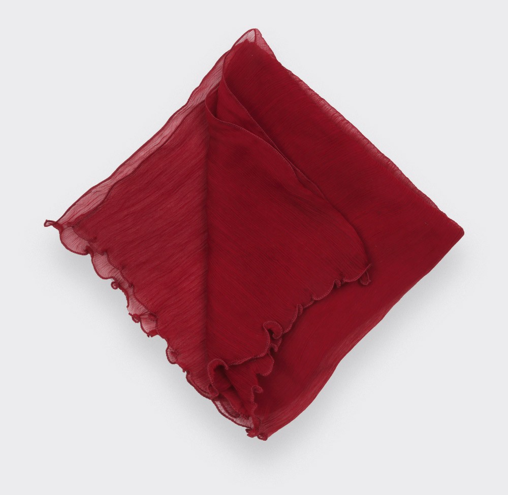 Pochette voile bordeaux - Cinabre Paris