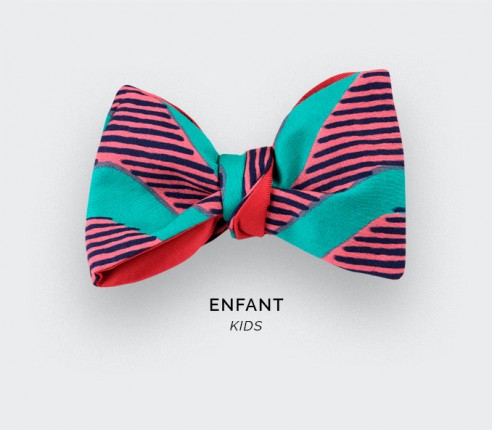 Green waves Wax Kid Bow Tie - CINABRE Paris